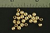 24pc VINTAGE STYLE 4mm RAW BRASS FLUTED BEAD LOT RB1-24